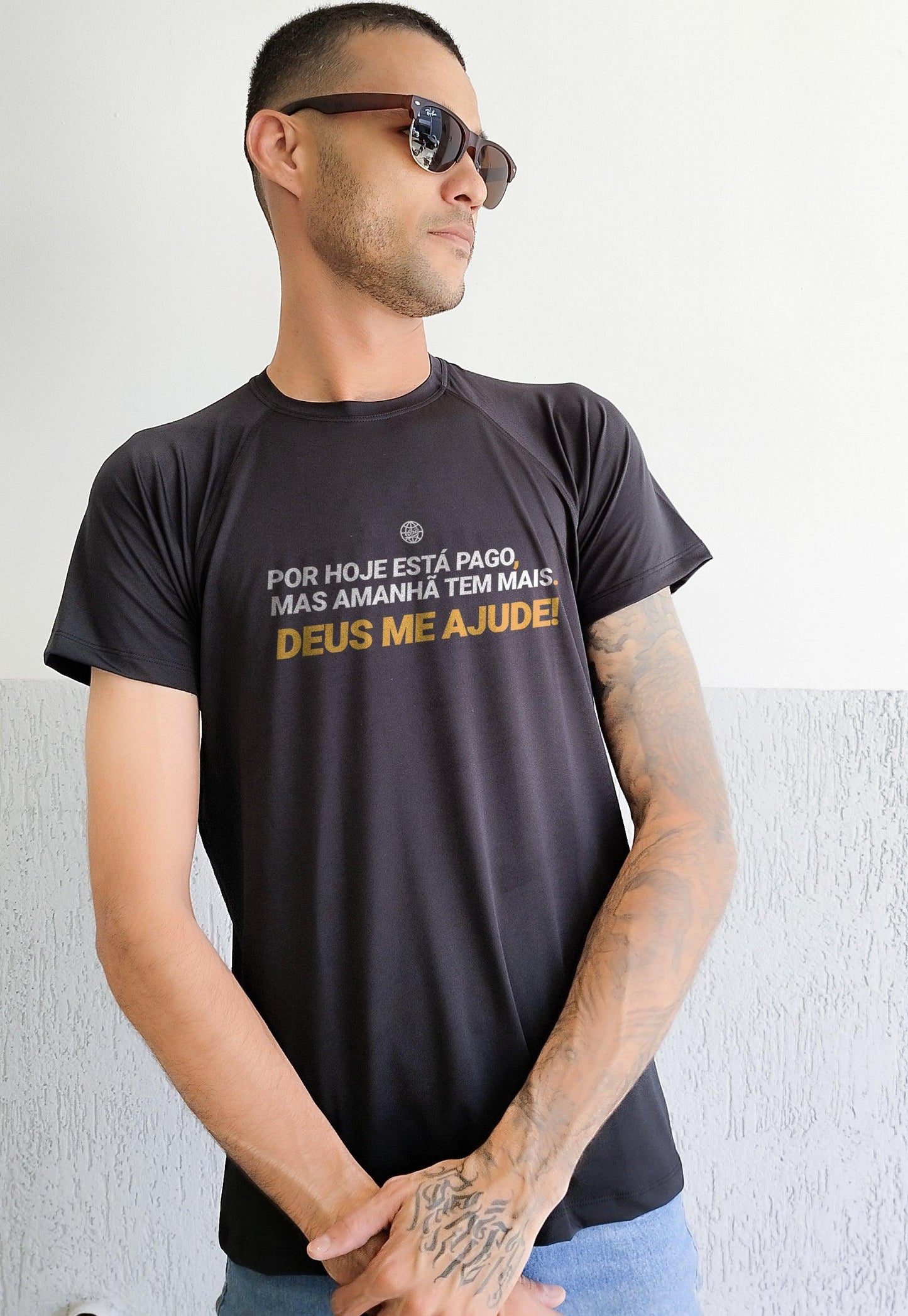 Camiseta Algodão - Deus Me Ajude!